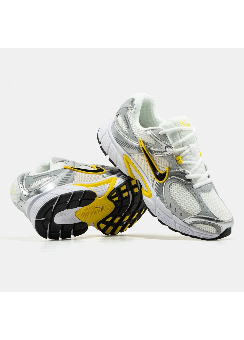 Білі кросівки чоловічі nike zoom vomero 5 rnr white silver yellow | найк зум вомеро 5 білі демісезон No Brand