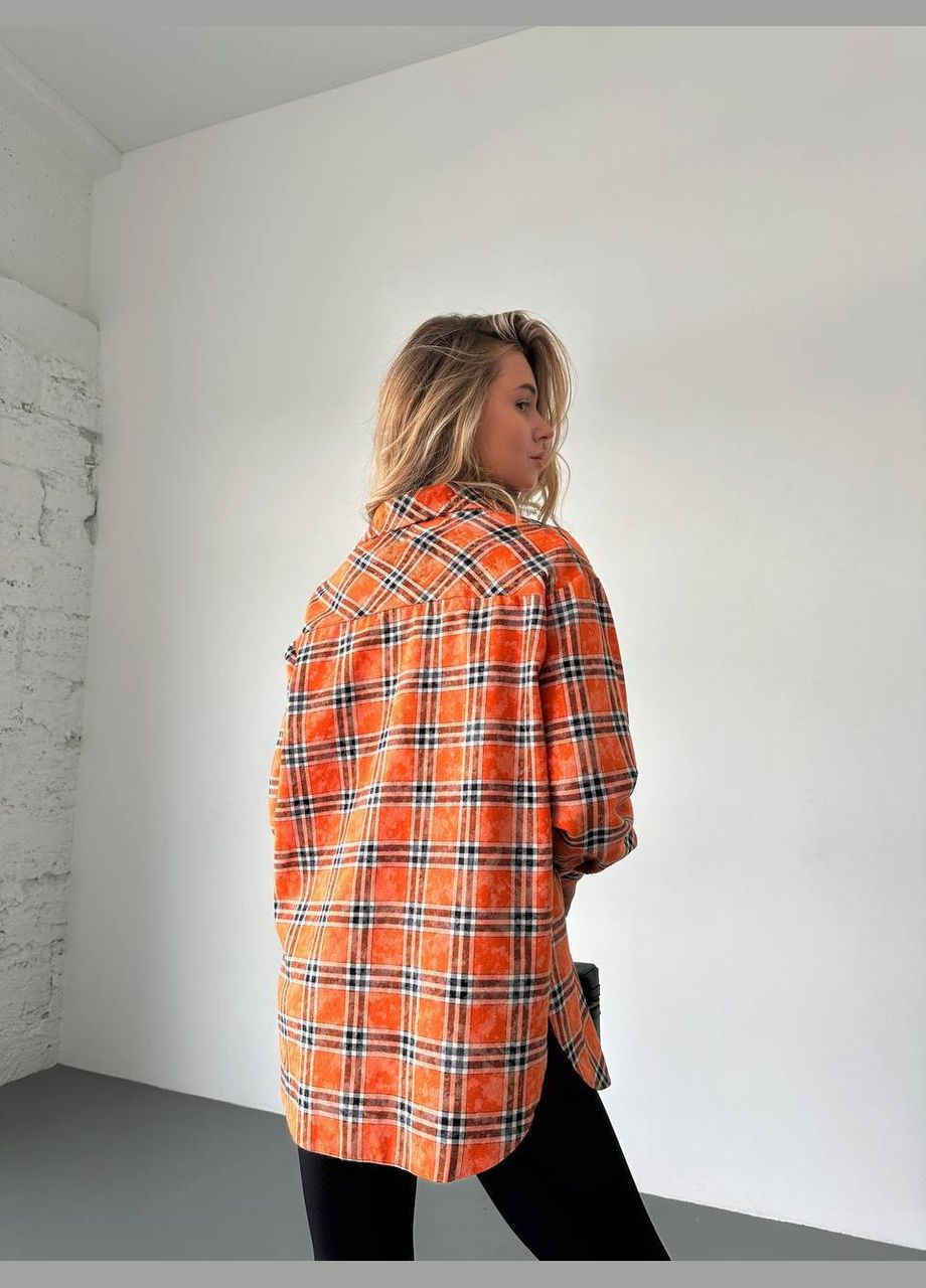 Оранжевая рубашка Lilove с длинным рукавом