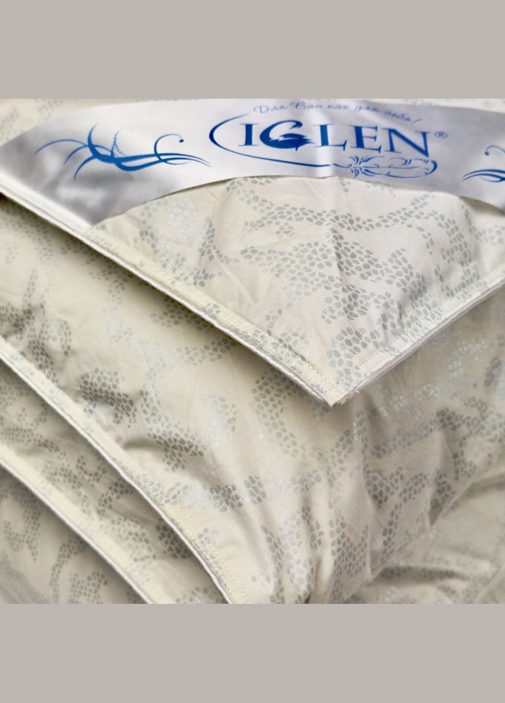 Одеяло пухо-перовое 70% пуха зимнее детское Roster 110х140 в тике () Iglen 1101402 (282313350)