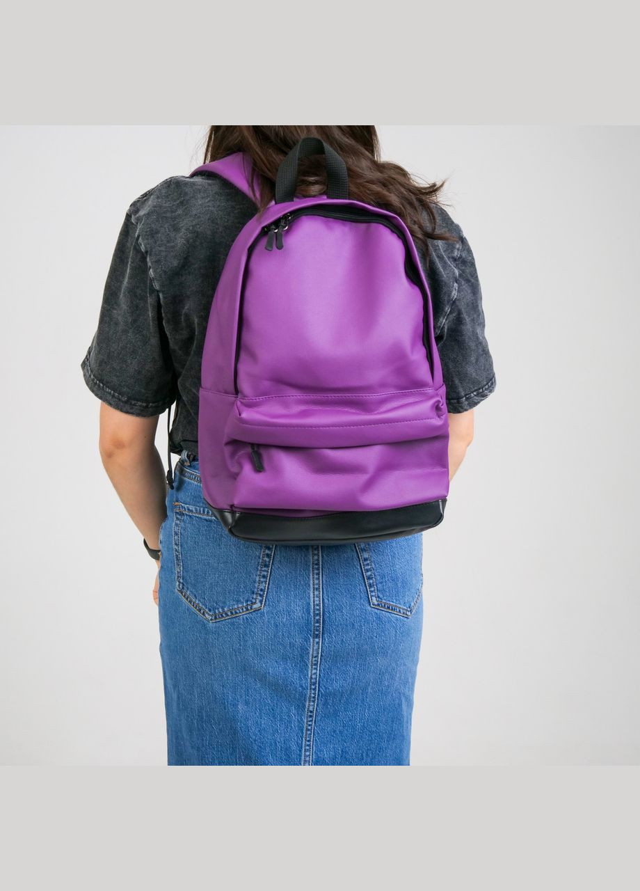 Жіночий рюкзак міський універсальний спортивний для подорожей City mini в екошкірі, фіолетовий колір ToBeYou citymini (293247109)