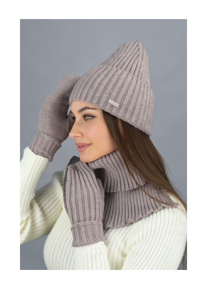 Жіночий комплект шапка, рукавички та баф Совон Braxton (369559032)