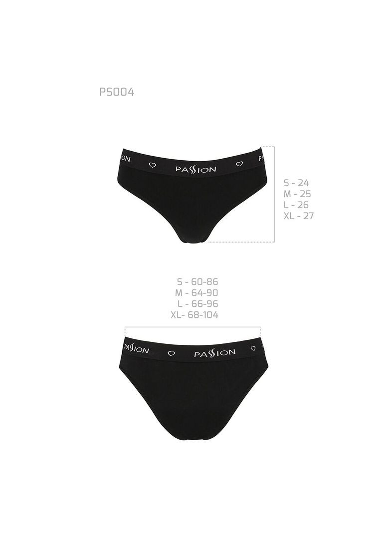 Трусики-сліпи з бавовни та еластаном PS004 PANTIES, black - CherryLove Passion (340275222)