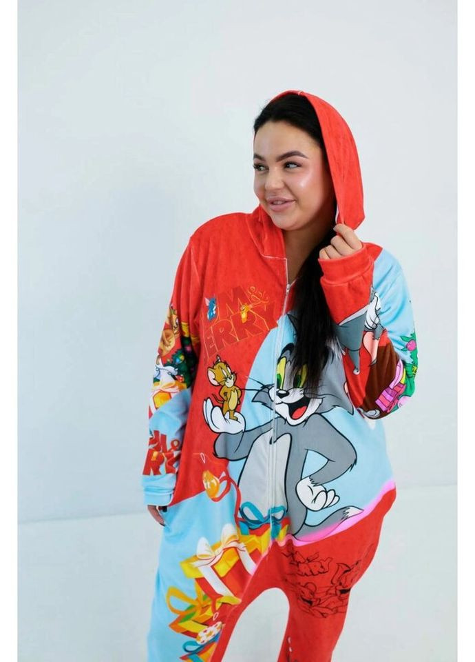 Кигуруми для взрослых Oversize 3D Том и Джерри 3054_3_158 17015 158 см FlexDress (324623520)