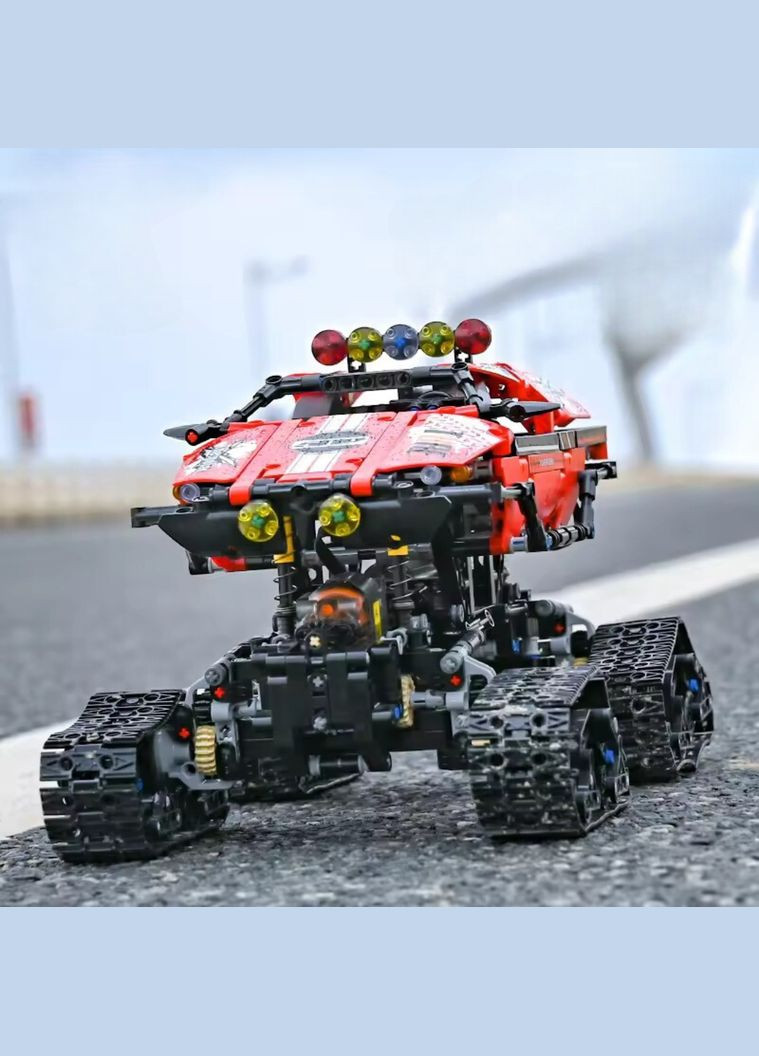 Конструктор споротивний позашляховик на гусеничному ходу на дистанційному управлінні на 1381 деталь, червоний Mould King (358688554)