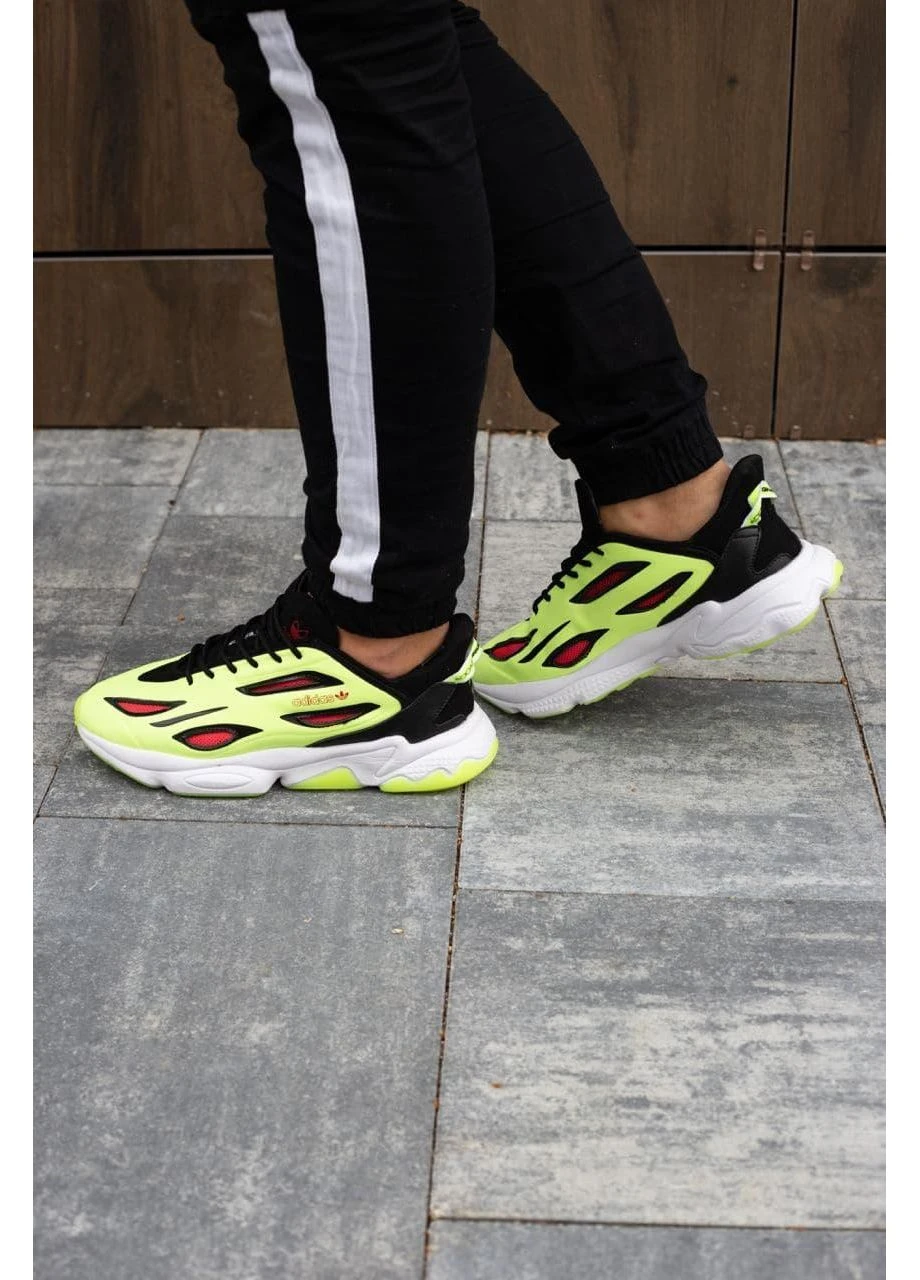Зеленые летние кроссовки adidas ozweego celox neon green адидас озвиго No Brand