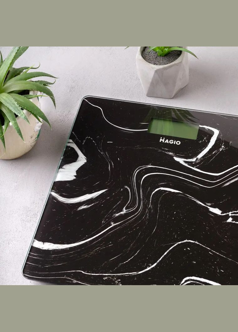 Весы электронные напольные бытовые для взвешивания тела MG-297 домашние весы для взвешивания людей Magio (297331502)