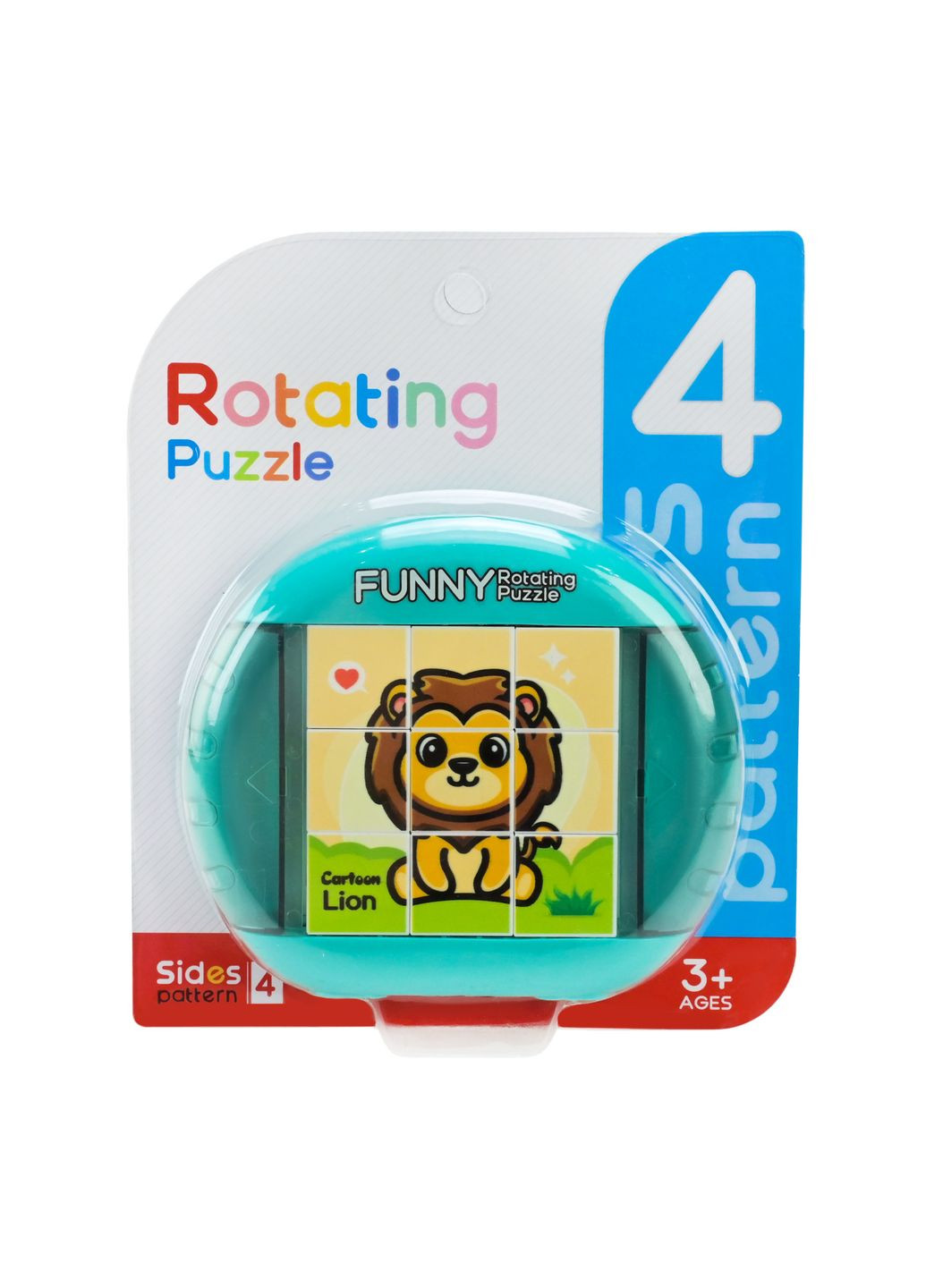 Головоломка-кубики з обертовими елементами для складання картинки Rotating Puzzle Solen Toys - No Brand 5587-3 (371816618)