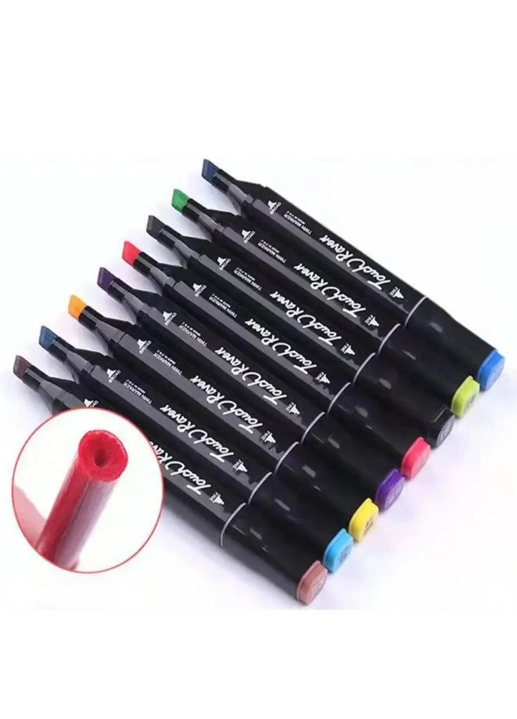 Скетч маркери для художників 100 шт, двосторонні, кейс у комплекті No Brand (352192388)