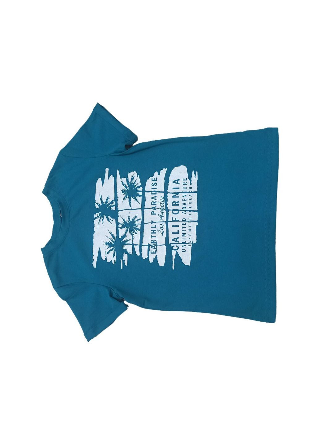 Бирюзовая летняя футболка на мальчика фб 695 бемби Бембі