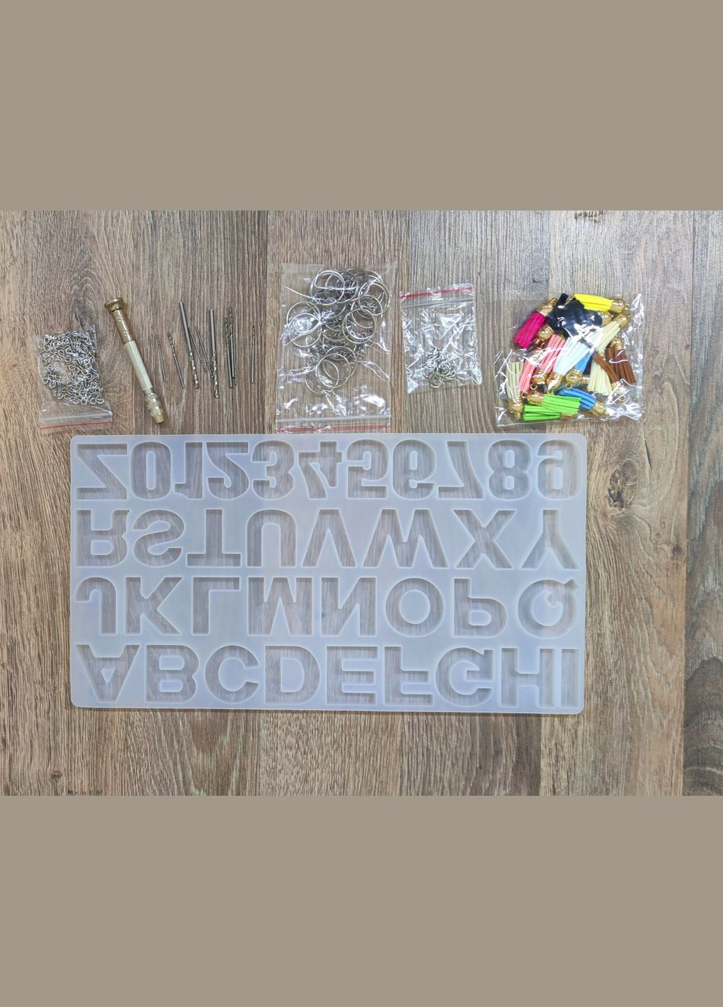 Форми молди для створення брелоків Алфавіт набір для епоксидної смоли No Brand 1527 (318024747)