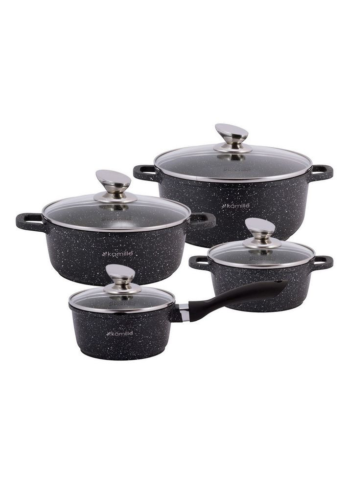 Набор посуды 9 пр. KM4429+Набор кухонных принадлежностей Tramontina Ability из нейлона 4 шт. 25199/601 Kamille (316516039)