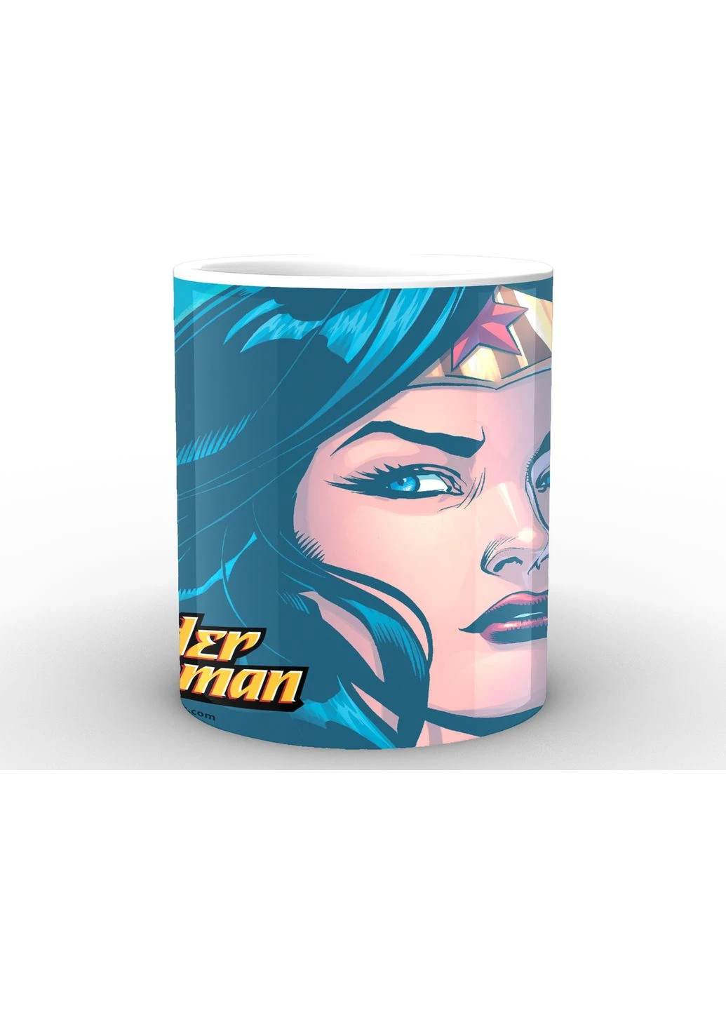 Чашка з принтом біла Чудо-Жінка Wonder Woman face WW.02.020 Кружка керамічна 0,33 GeekLand (378967706)