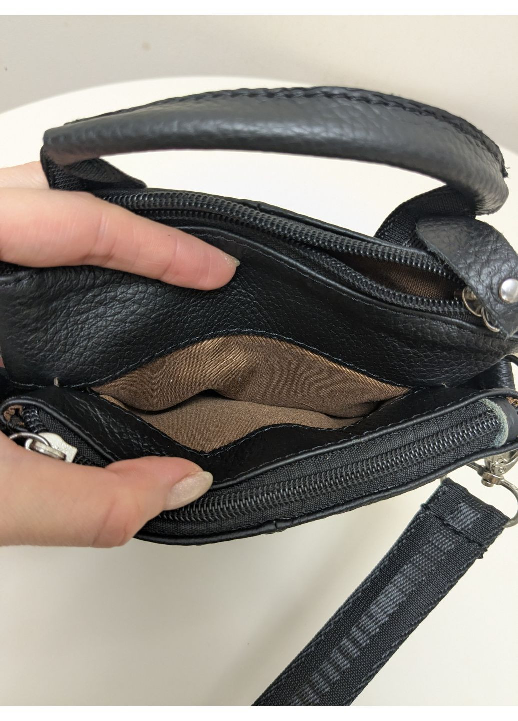 Сумка шкіряна міні на пояс, на плече Vishnya (364100433)