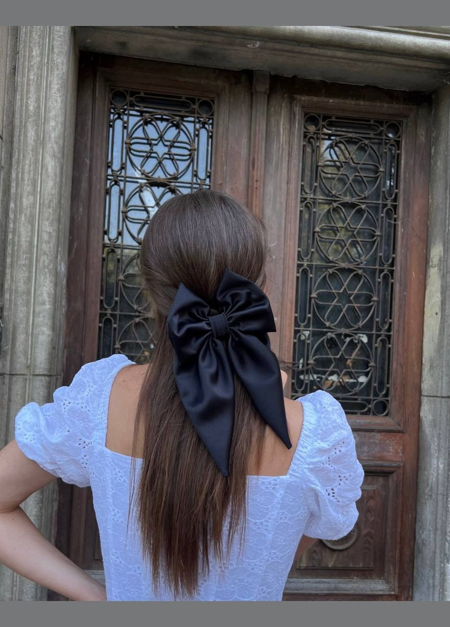 Бант великий атласний заколка Cleopatra 555-5 (330775142)