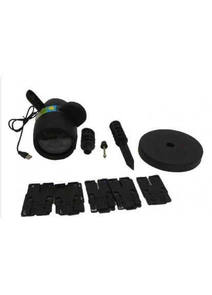 Вуличний лазерний проектор, Зоряний прожектор, Різдвяна вечірка, лазерний декор Star Shower Slide 12 слайдів(М270007) No Brand (314872716)