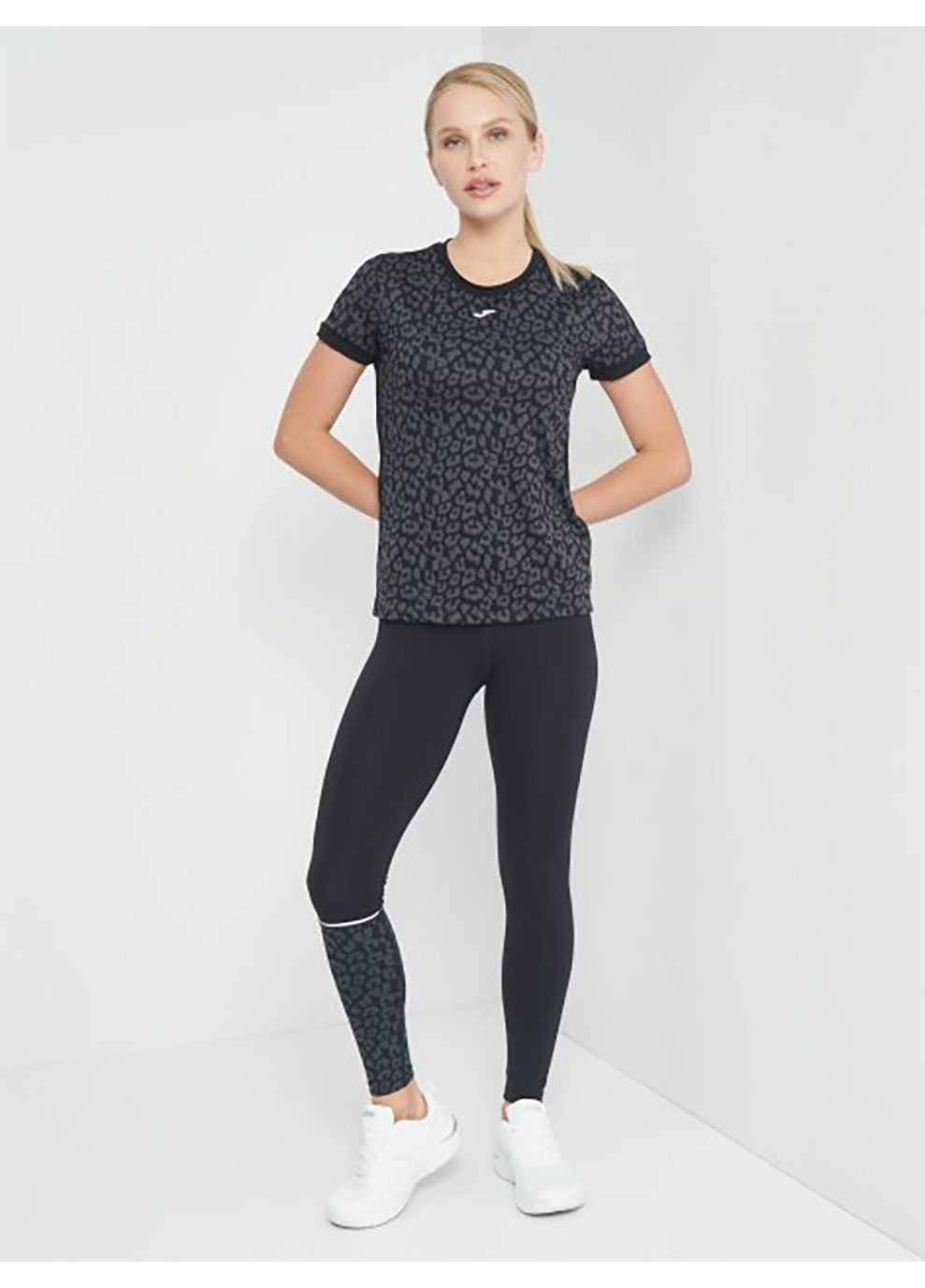 Черные демисезонные тайтсы zero черный Joma