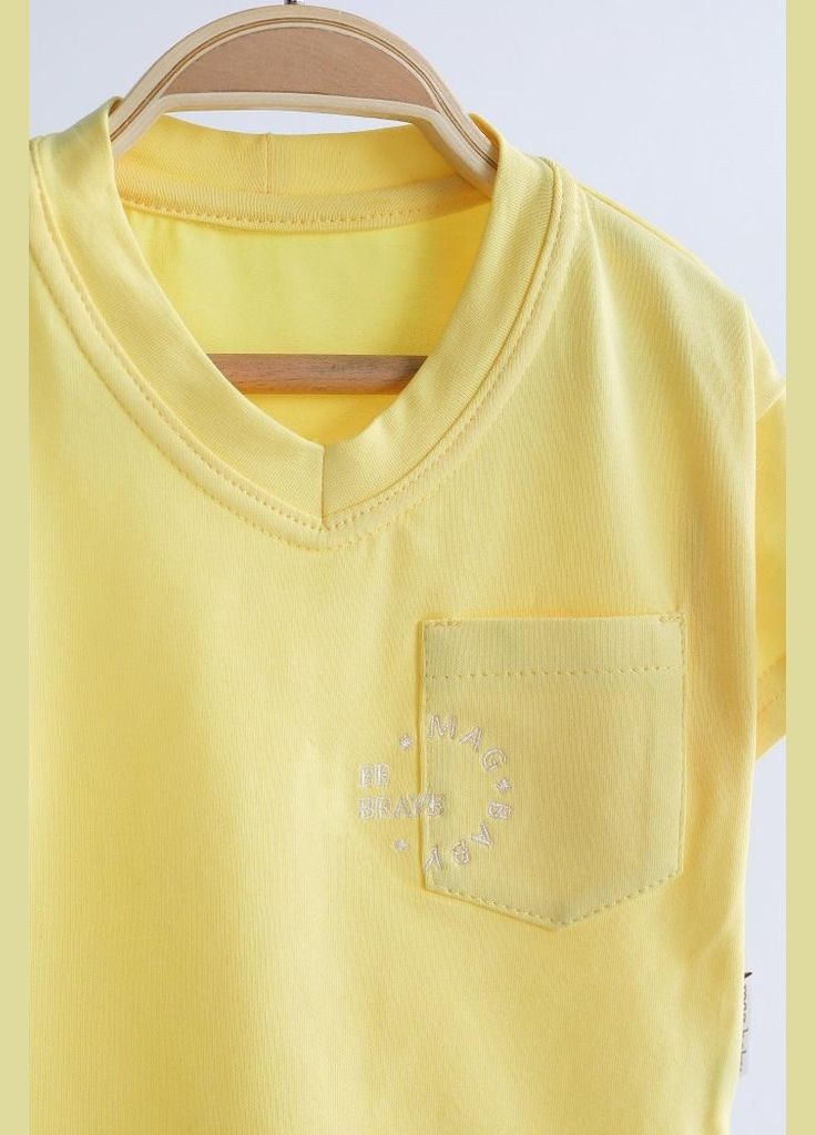 Жовта футболка дитяча be brave Magbaby