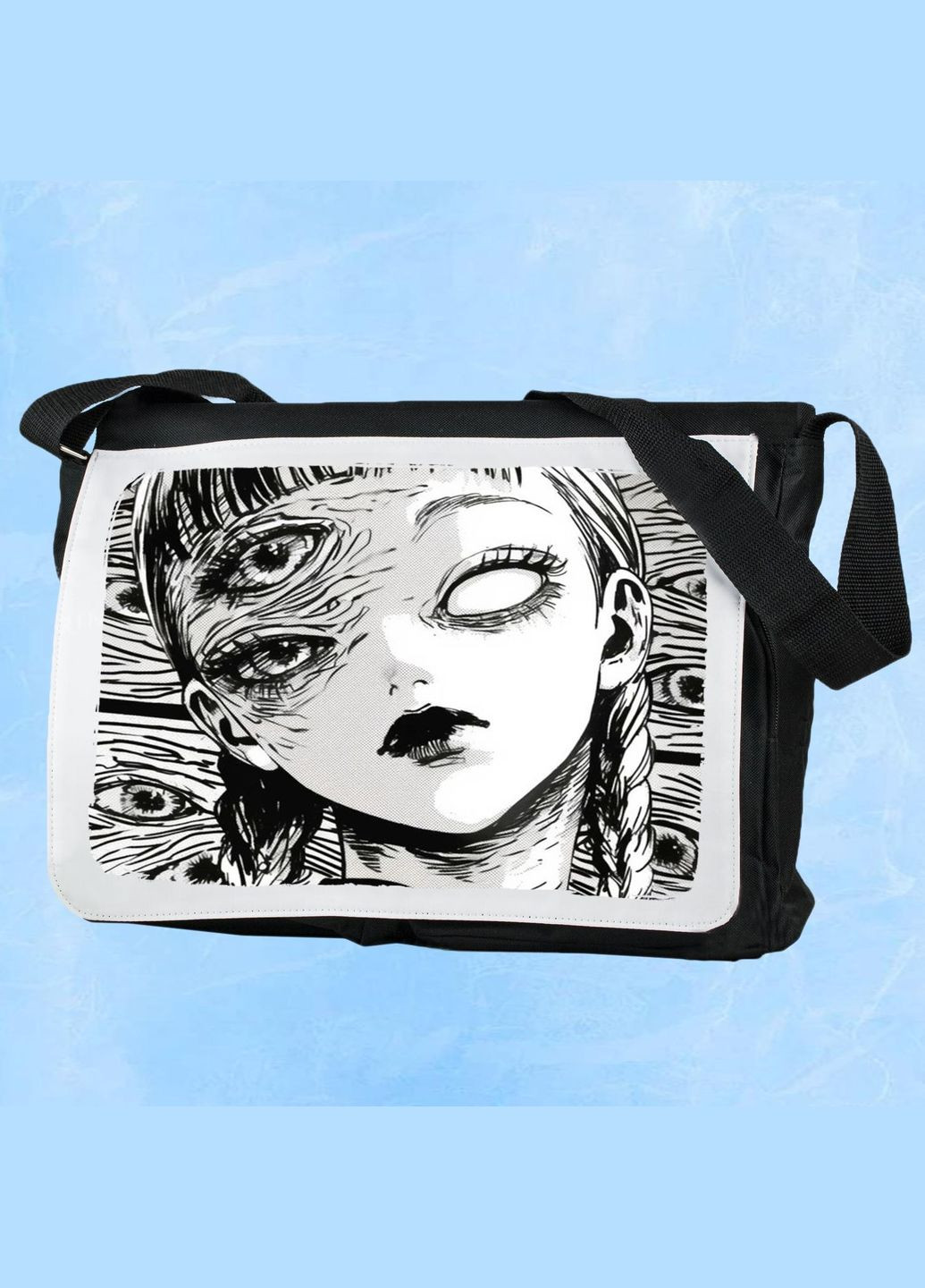 Мужская (женская) сумка через плечо для спортзала дорожная универсальная Art #344 Черный No Brand (322119604)