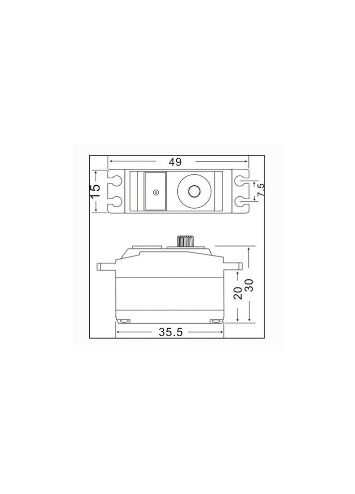 Сервопривід оригінальний для моделей C34, C44, C54 (25g) WPL (337508273)