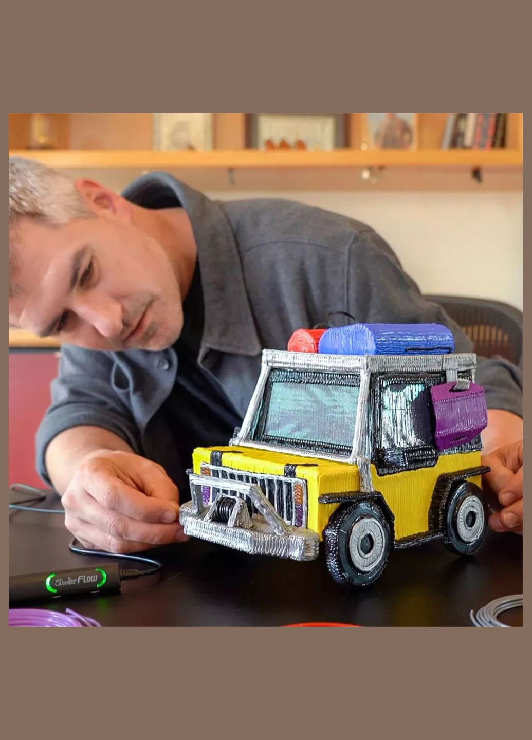 3D-ручка Flow Синяя (FLOW-INT) 3Doodler Start (330058360)