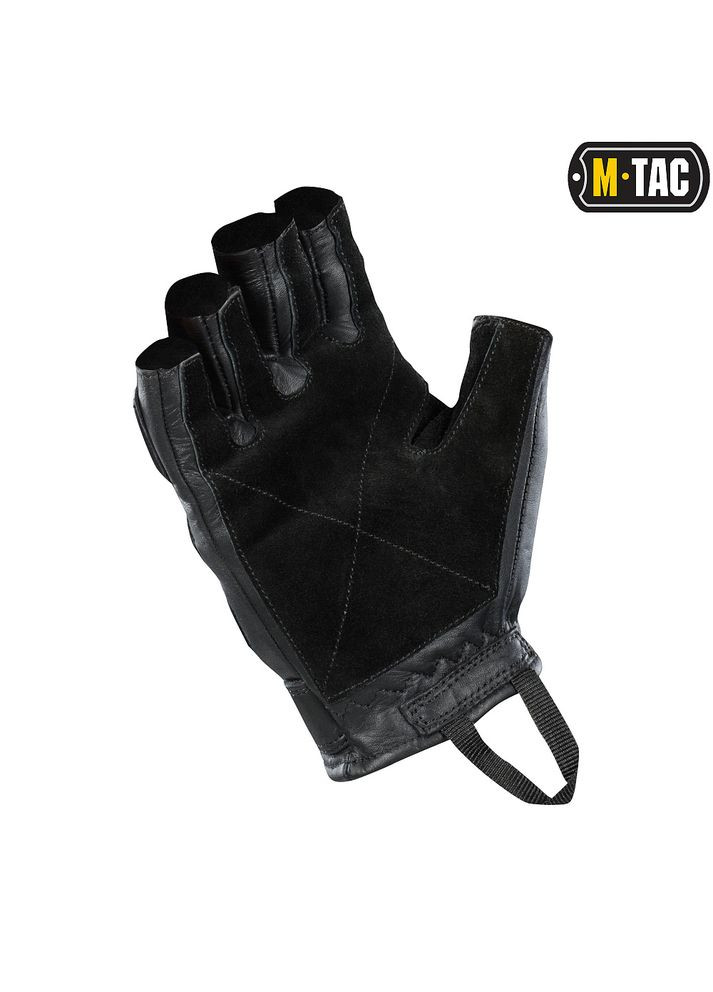 Рукавички безпалі шкіряні Assault Tactical Mk.1 Black M-TAC (315338961)