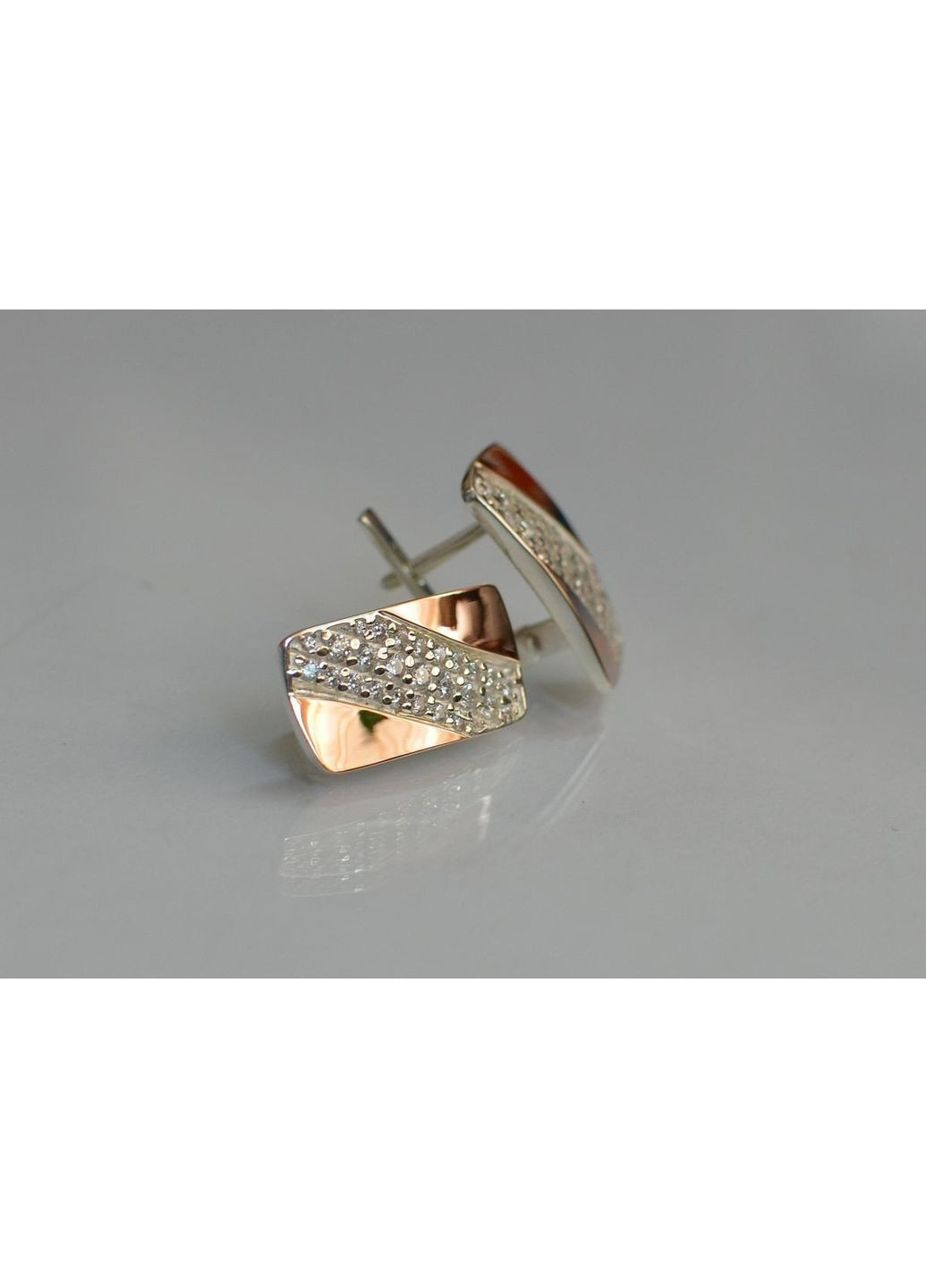 Сережки срібні з золотом Silver Style (367112872)