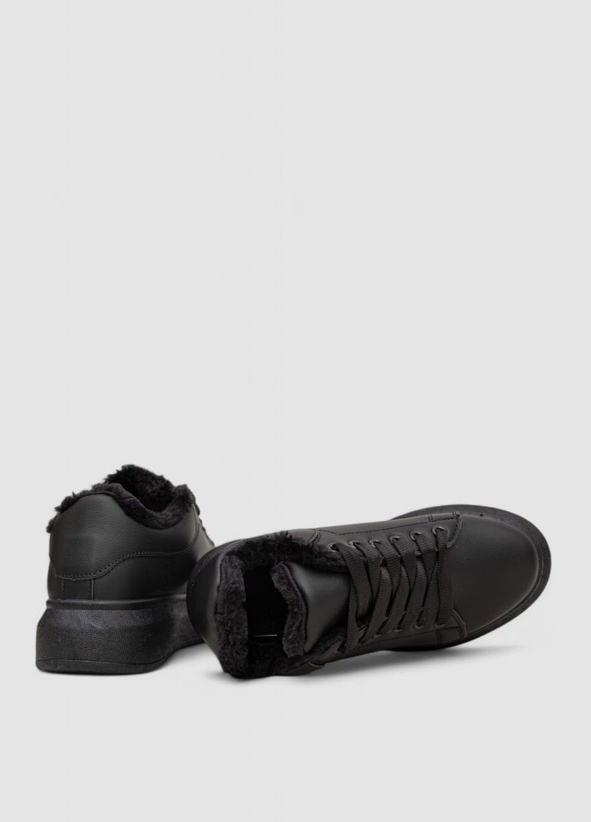Кроссовки женские зимние на меху Ager Кроссовки чёрные зима (318561070)