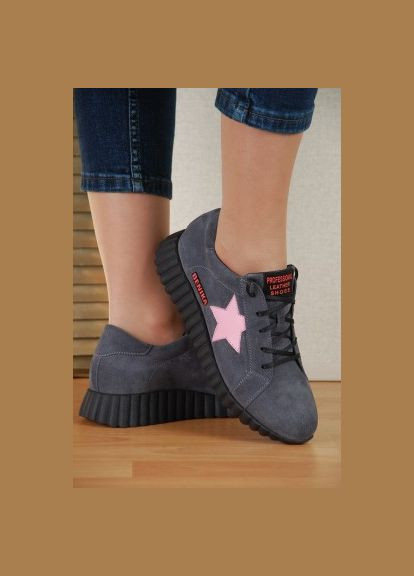 Кросівки жіночі натуральна замша колір Туреччина Україна від виробника р. 38 No Brand сірі (366704419)