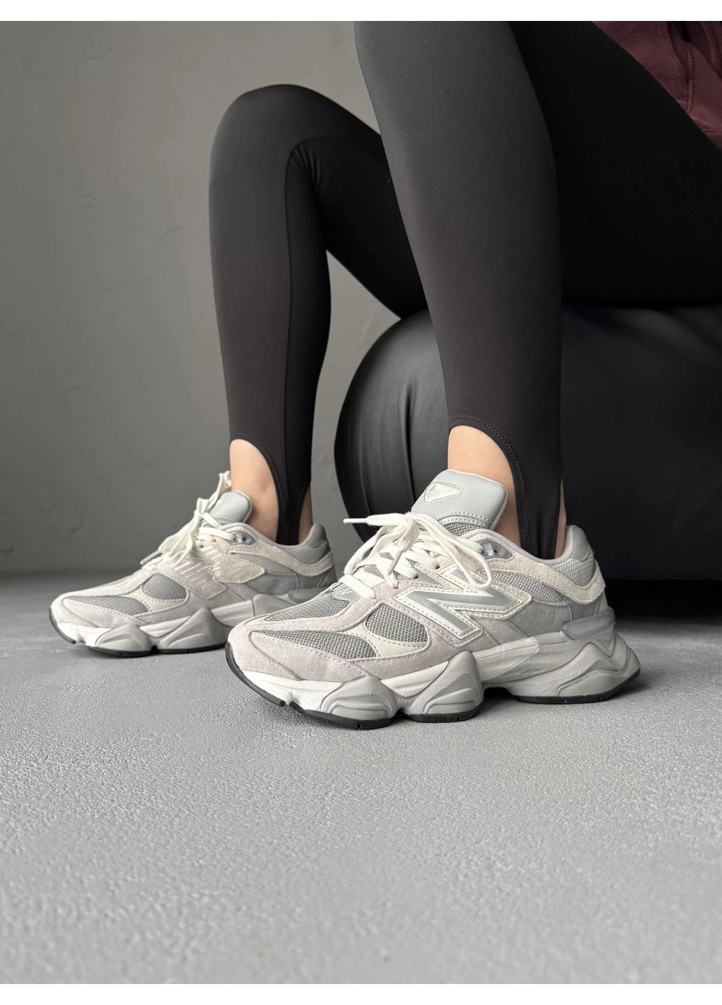 Кроссовки женские и мужские New Balance 9060 shadow gray | Нью Беланс 9060 серые демисезоны (375198849)