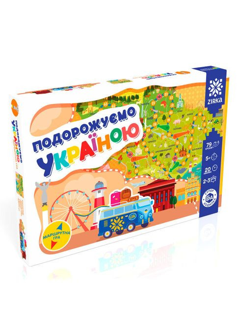 Дитяча настільна гра - ходилка "Подорожуємо Україною" 76639 укр. мовою Зірка (306436570)