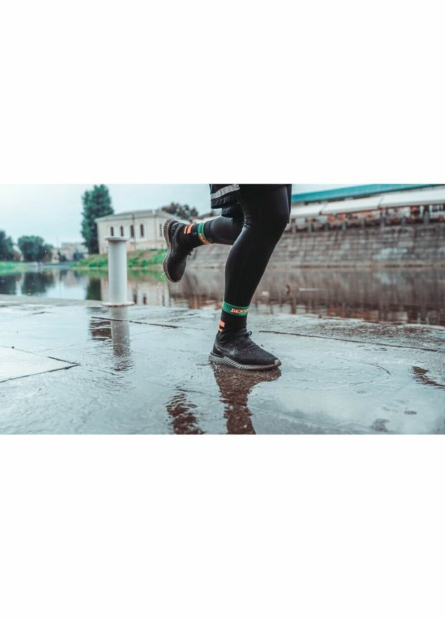 Шкарпетки водонепроникні Running, p-p S, з помаранчевими смугами DexShell (353502027)
