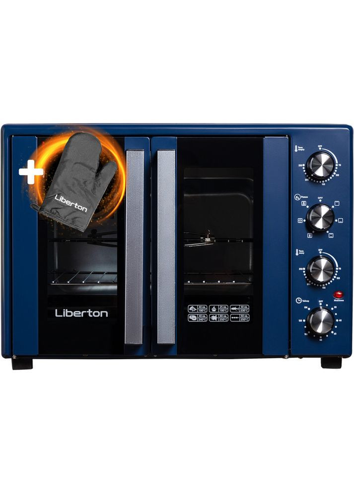 Електродуховка LEO-600 1900 Вт dark blue Liberton (369123681)