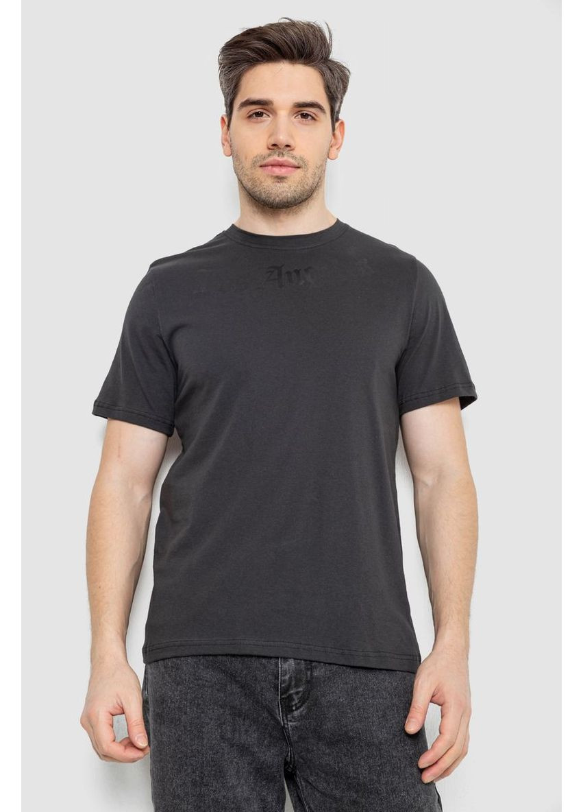 Темно-сіра футболка чоловіча з принтом,, 241r1904 Ager