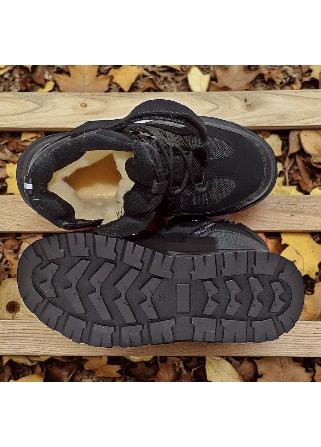 Черные спортивные, повседневные, кэжуал зимние подростковые зимние дутики на овчине для мальчика, термоботинки на овчине для мальчика, зимние ботинки для подростка Biki