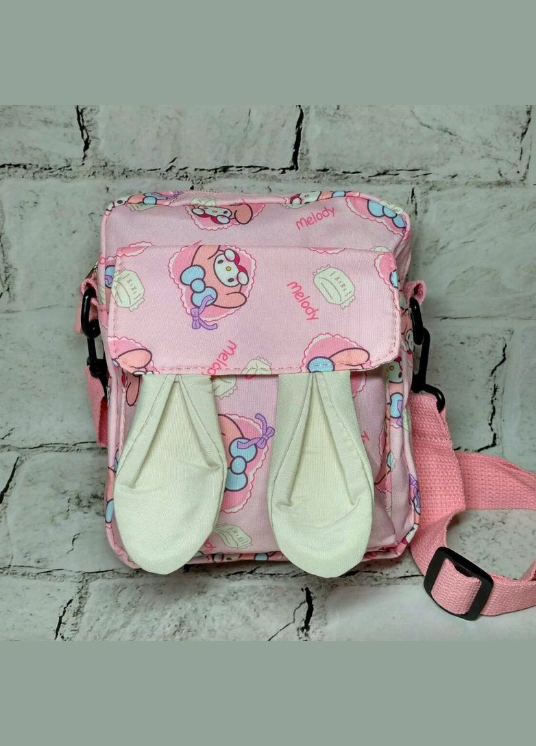 Сумочка детская для девочки кросс-боди с ремешком Мелоди 20х16х6 см Розовая No Brand (339092411)