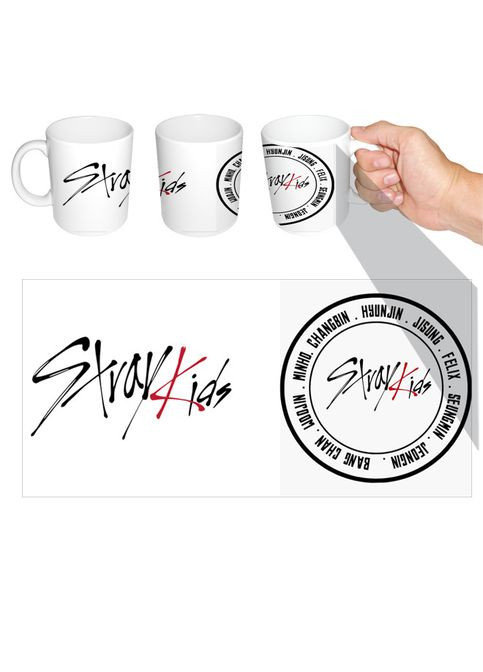Чашка біла k-pop Stray Kids (z1270) No Brand (326996369)