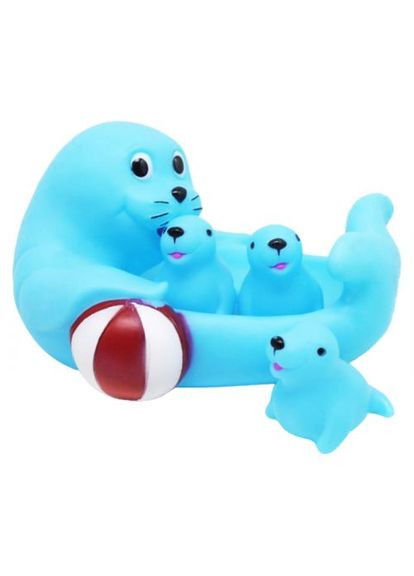 Набір іграшок для ванни "Родина морських котиків" (4 шт) BIBI Toys (361421428)