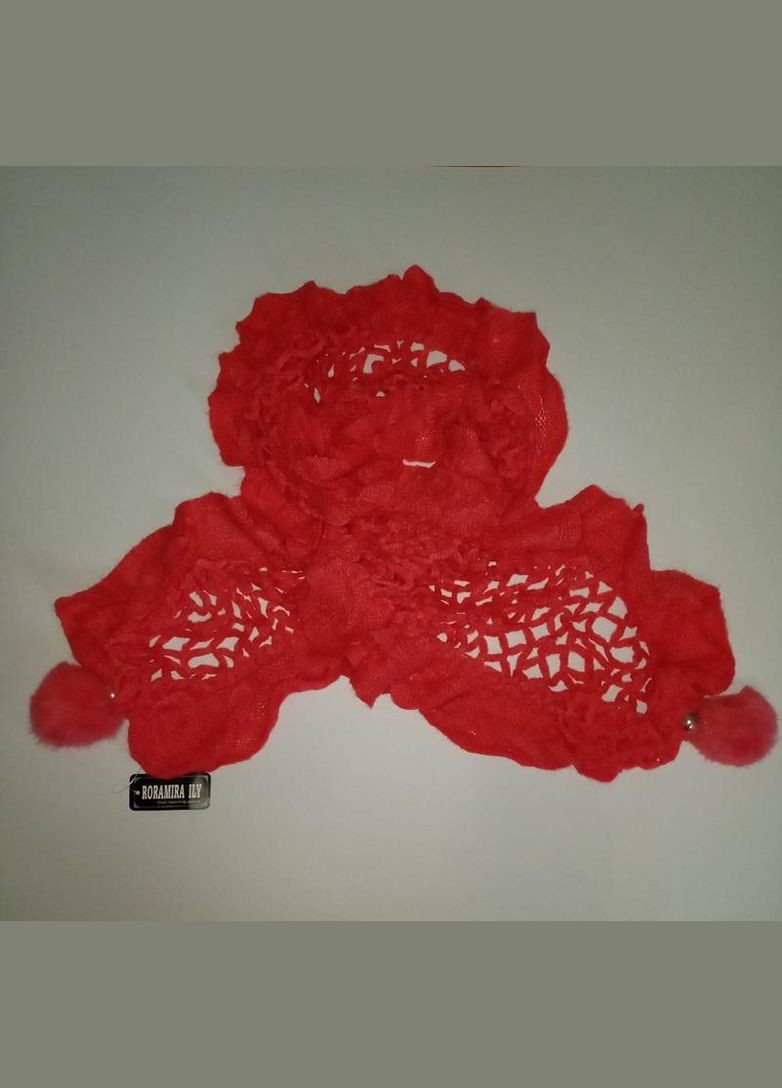 Шарф женский красивый вязаный коралловый аксессуар + подарок No Brand (337359552)