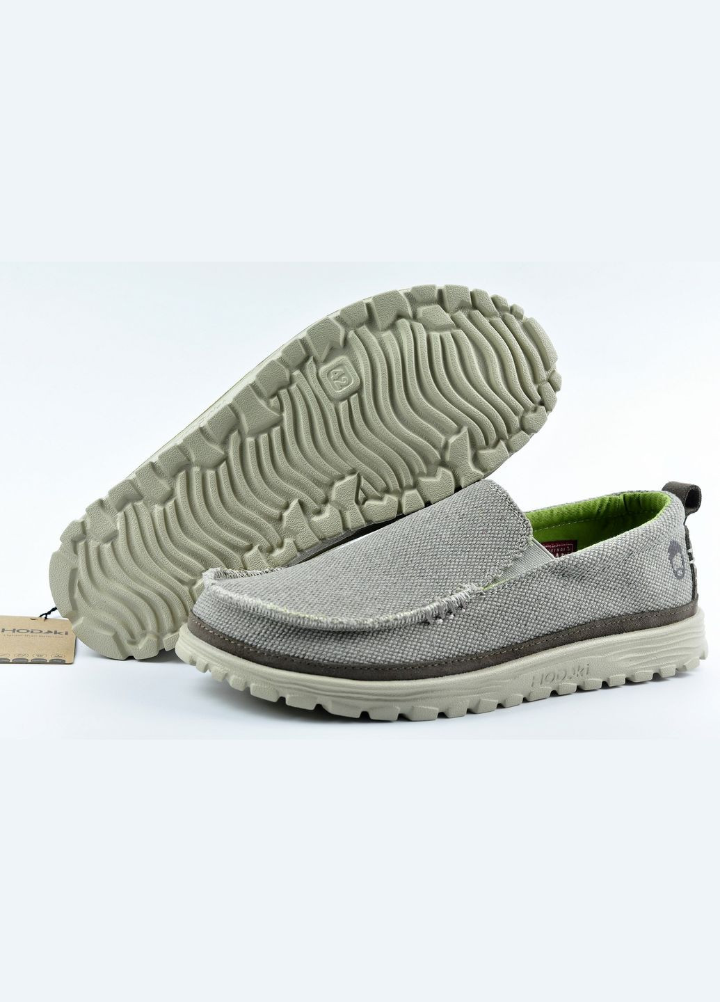 Хаки мужские мокасины Hodaki