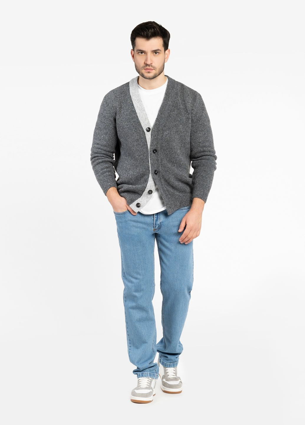 Кофта мужская серая Arber Cardigan FF N- AVT-143 (373069142)