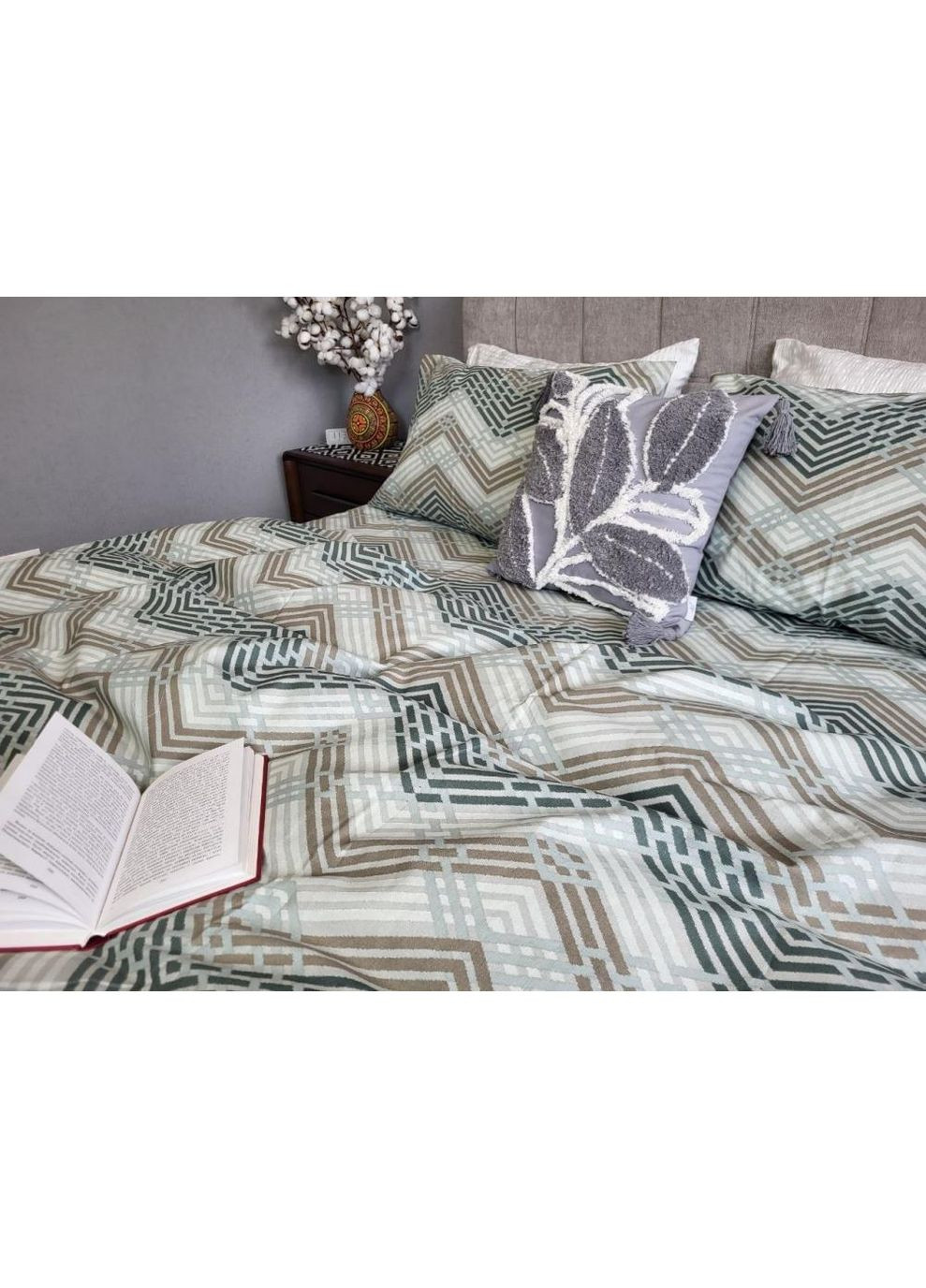 Постільна білизна з резинкою Фріго, бязь PREMIUM Полуторний розмір, наволочки 50/70 No Brand (364220276)