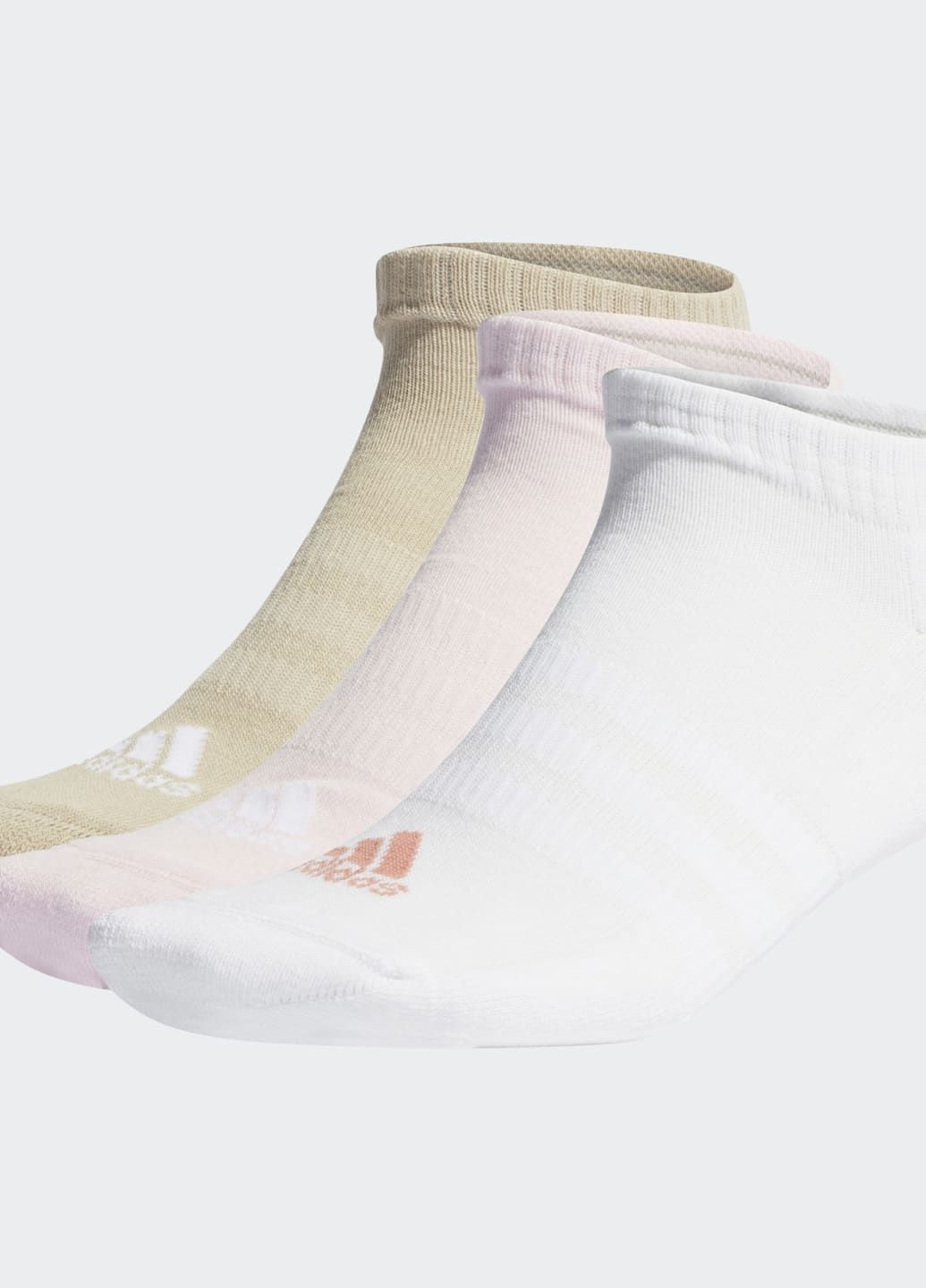 Три пари низьких шкарпеток Cushioned Low-Cut Socks adidas (284346728)