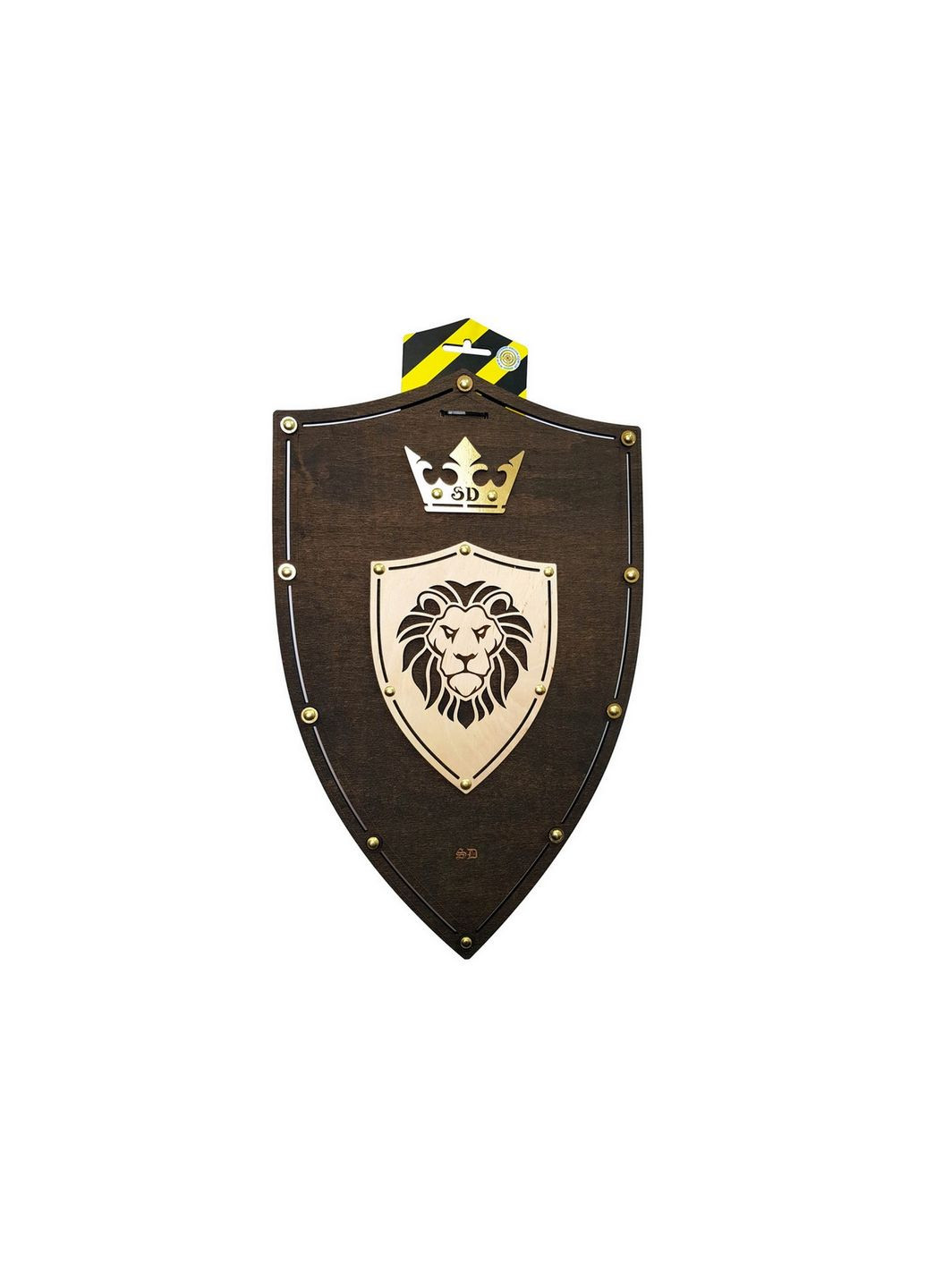 Сувенирный деревянный щит «ЛЕВ Венге» Сувенир-Декор LION 47х30 см Сувенір-Декор (278593985)