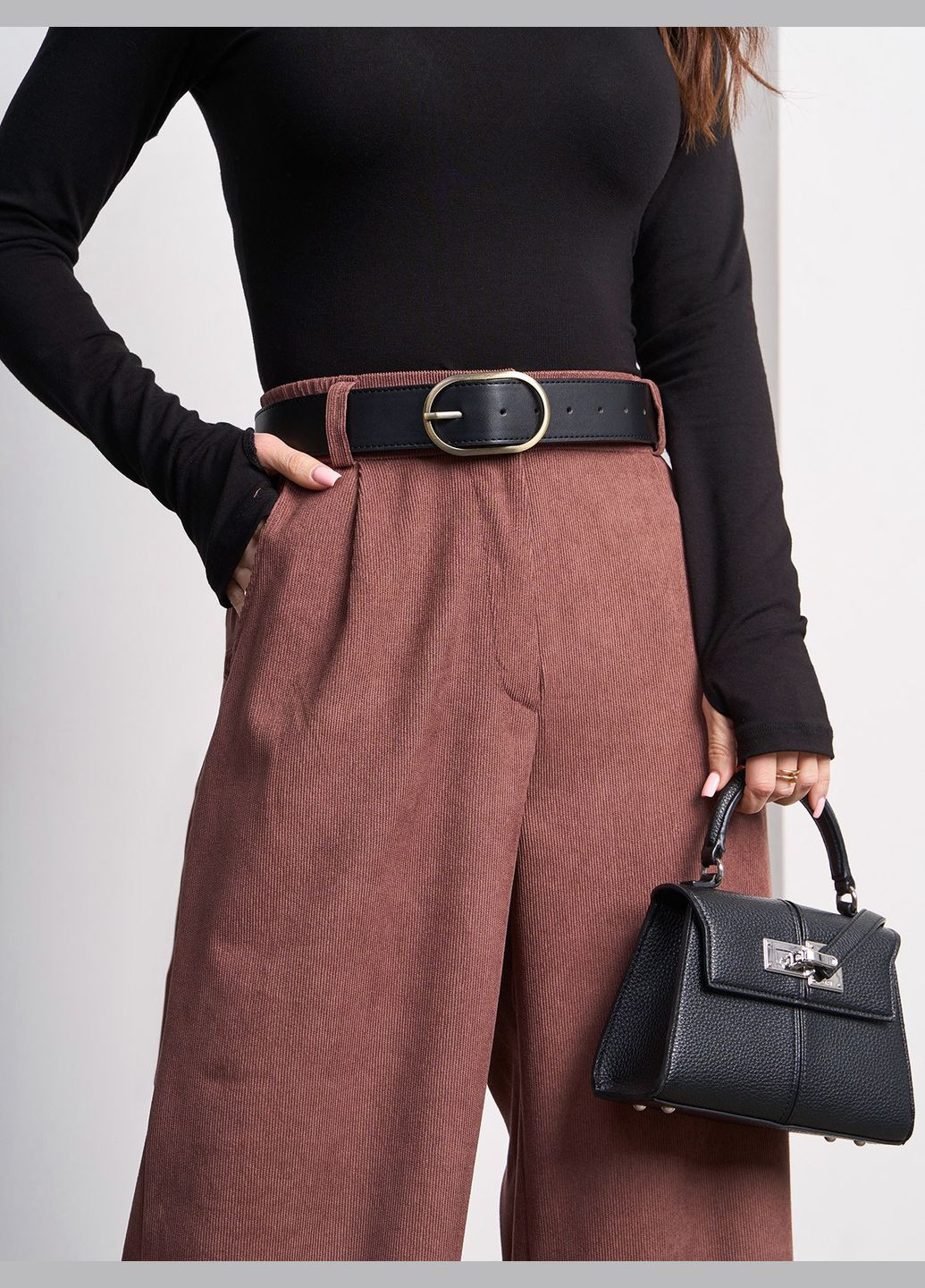 Трендові вельветові брюки прямого крою No Brand (322767329)