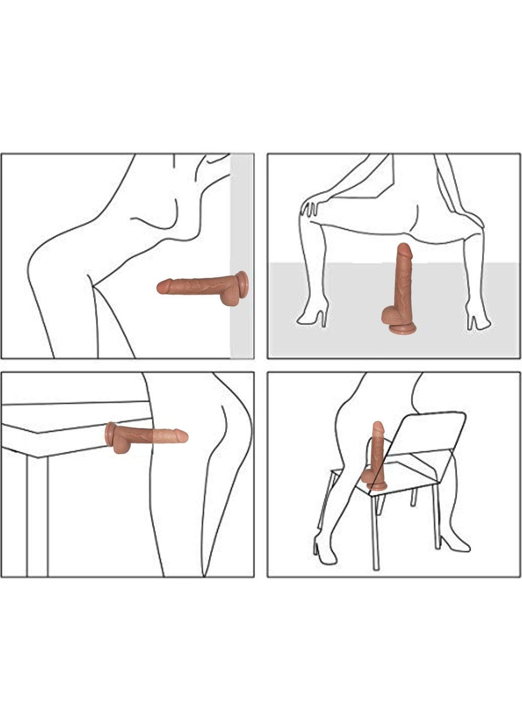 Реалістичний фалоімітатор із мошонкою (190 мм * 30 мм) We Love (305577509)