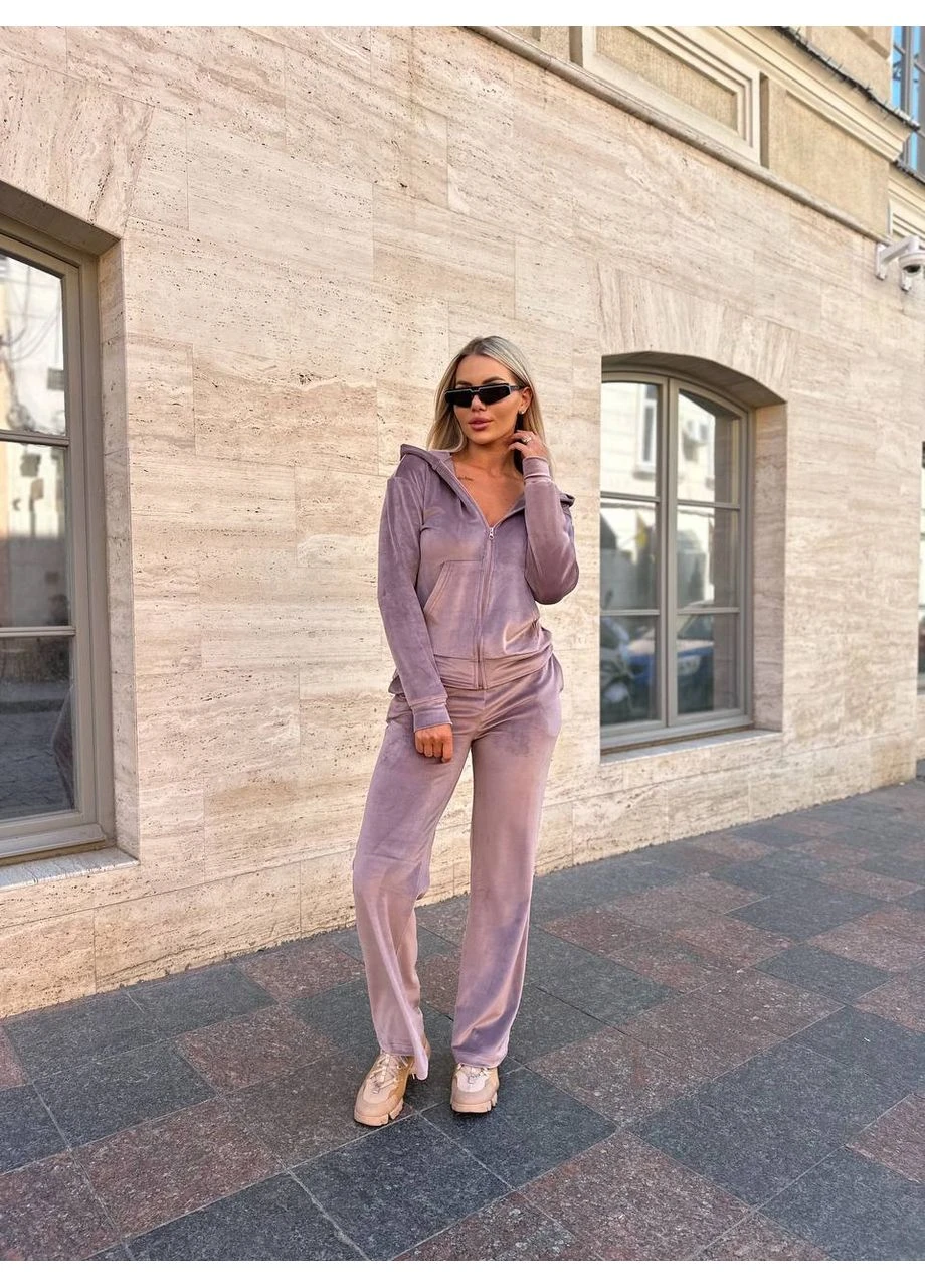 Жіночий велюровий костюм Fashion (379974680)