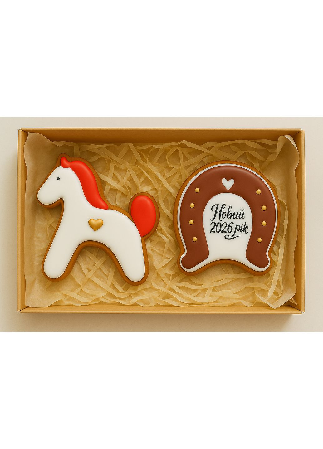 Пряники год лошади,коробка 20*10 No Brand (367074733)