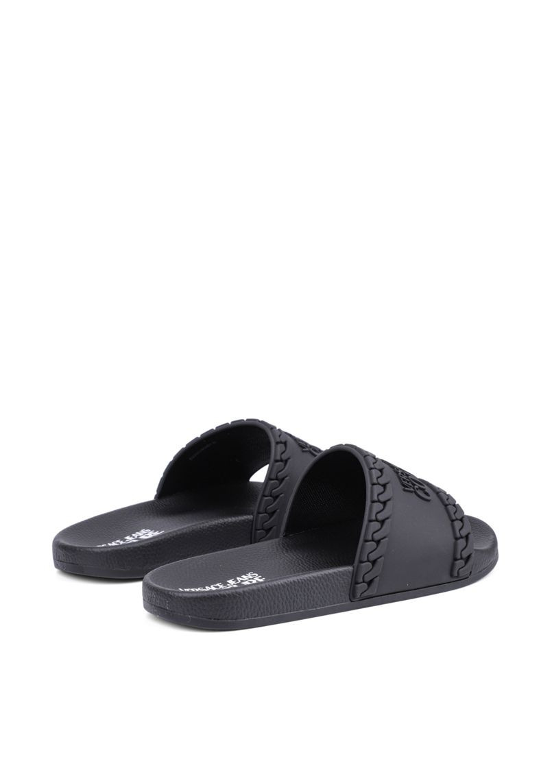 Жіночі Шльопанці 75VA3SQ5 Чорний Гума Versace Jeans Couture (282396079)