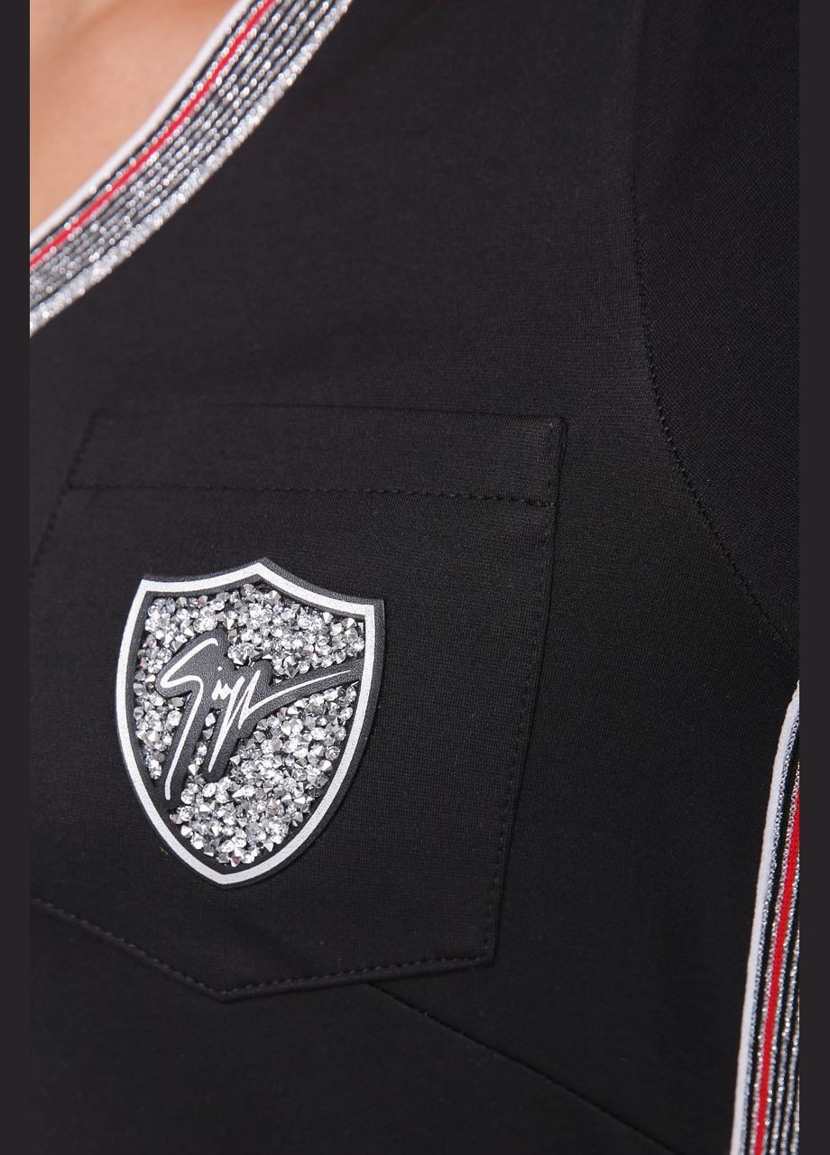 Чорна повсякденний сукня віталіна чорна 0199 Vlavi