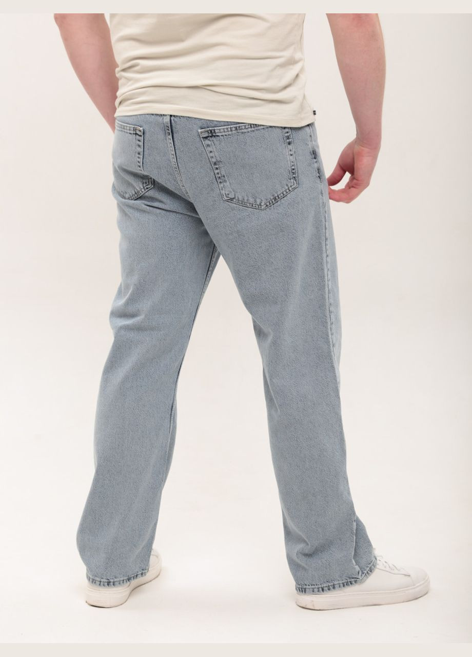 Джинси чоловічі світло-блакитні труби з високою посадкою JEANSclub Turbo (332980411)
